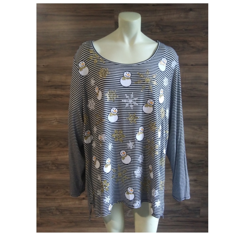 Merry wear striped shirt size 3X